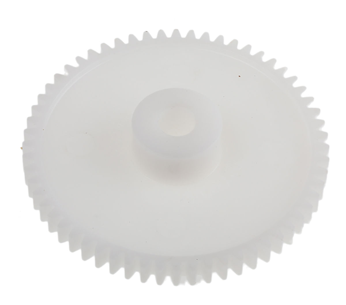 RS PRO Polyoxymethylen (POM) Stirnrad 48 Zähne / Modul 1, Wälzkreis- 48 mm, Nabe 16 mm / Bohrung 8 mm | RS RS PRO Polyoxymethylen (POM) Stirnrad 48 Zähne / Modul 1, Wälzkreis- 48 mm, Nabe 16 mm / Bohrung 8 mm | RS