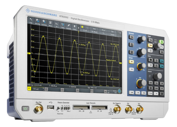 Rohde & Schwarz RTB2002 Bench Mixed Signal Oscilloscope, 200MHz, 2, 16 ...