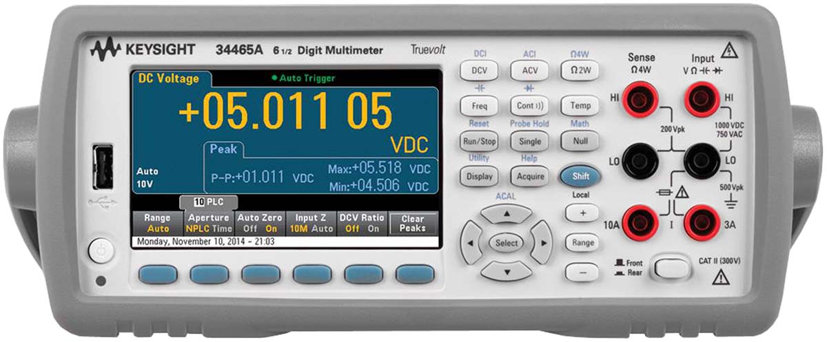 Keysight Technologies Truevolt 34465A Bench Digital Multimeter – Blue ...